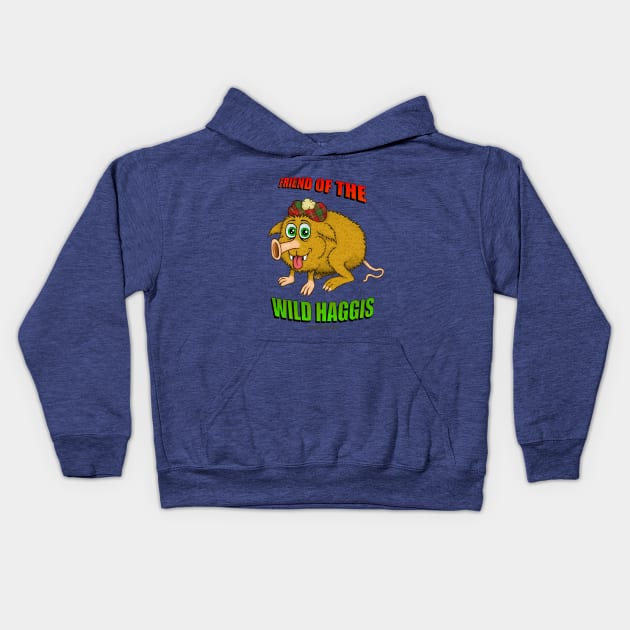 Friend of The Wild Haggis Kids Hoodie by MalcolmKirk